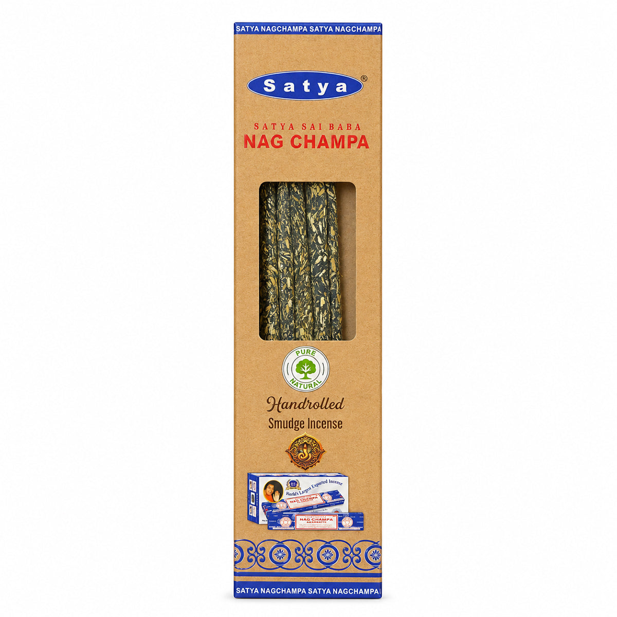 Nag Champa hand-rolled smudge incense sticks Nag Champa incense sticks with bamboo core Pack of 9 Nag Champa smudge incense sticks
Hand-rolled incense sticks made in India Thick Nag Champa botanical incense sticks Nag Champa incense with essential oil fragrance blend
21 cm hand-rolled Nag Champa incense sticks Nag Champa smudge incense packaging