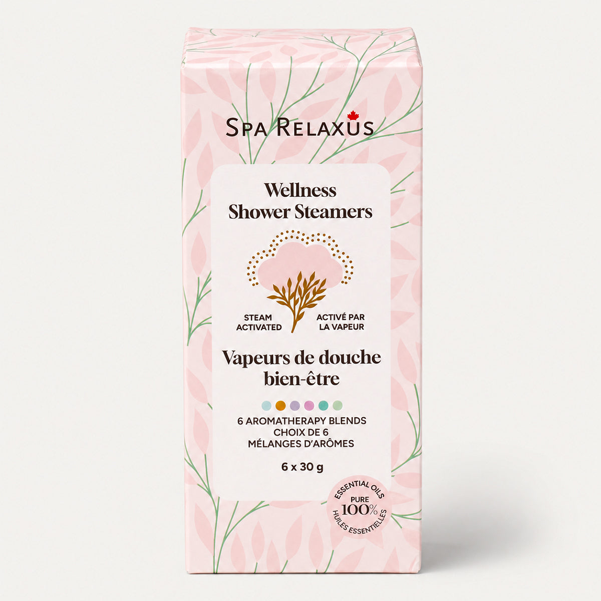 wellness shower steamers with essential oils; aromatherapy shower steamers 6 blends; shower steamer tablets with shea butter and argan oil; essential oil shower tablets gift set; shower steamers for daily aromatherapy; wellness steamers with citrus floral and mint blends