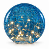 Blue Faerie LED Crackle Glass Globe
Blue crackle glass globe with warm-white LEDs Battery-operated LED glass globe Hand-blown blue crackle glass light Medium Blue Faerie LED globe
Large Blue Faerie LED globe
Decorative crackle glass light on tabletop Cordless blue LED globe for indoor or outdoor use