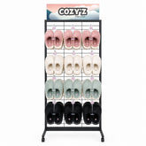 COZY'Z women's slippers with plush cushioned sole COZY'Z women's indoor slippers in Aqua COZY'Z women's slippers in Dusty Rose COZY'Z women's slippers in Ivory
COZY'Z women's slippers in Midnight
Soft women's slippers with extra-thick cushioned sole Lightweight women's slippers with anti-slip protection
COZY'Z women's slippers in Small Medium and Large sizes
72-pair COZY'Z women's slipper package deal