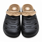 Acu Reflex Massage Clogs; EVA massage clogs with ventilation; waterproof massage clogs; lightweight clogs with textured footbed; Acu Reflex clogs with heel strap; breathable enclosed toe clogs