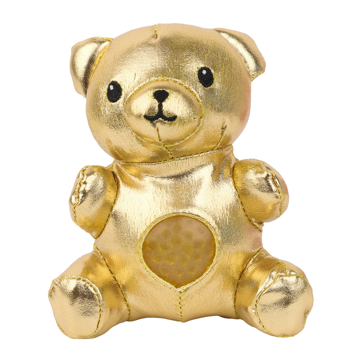 Tummy Bears sensory squeeze toy; pink Tummy Bears squeeze toy; gold Tummy Bears plush squeeze toy; silver Tummy Bears sensory toy; soft plush squeeze toy; tactile plush sensory toy