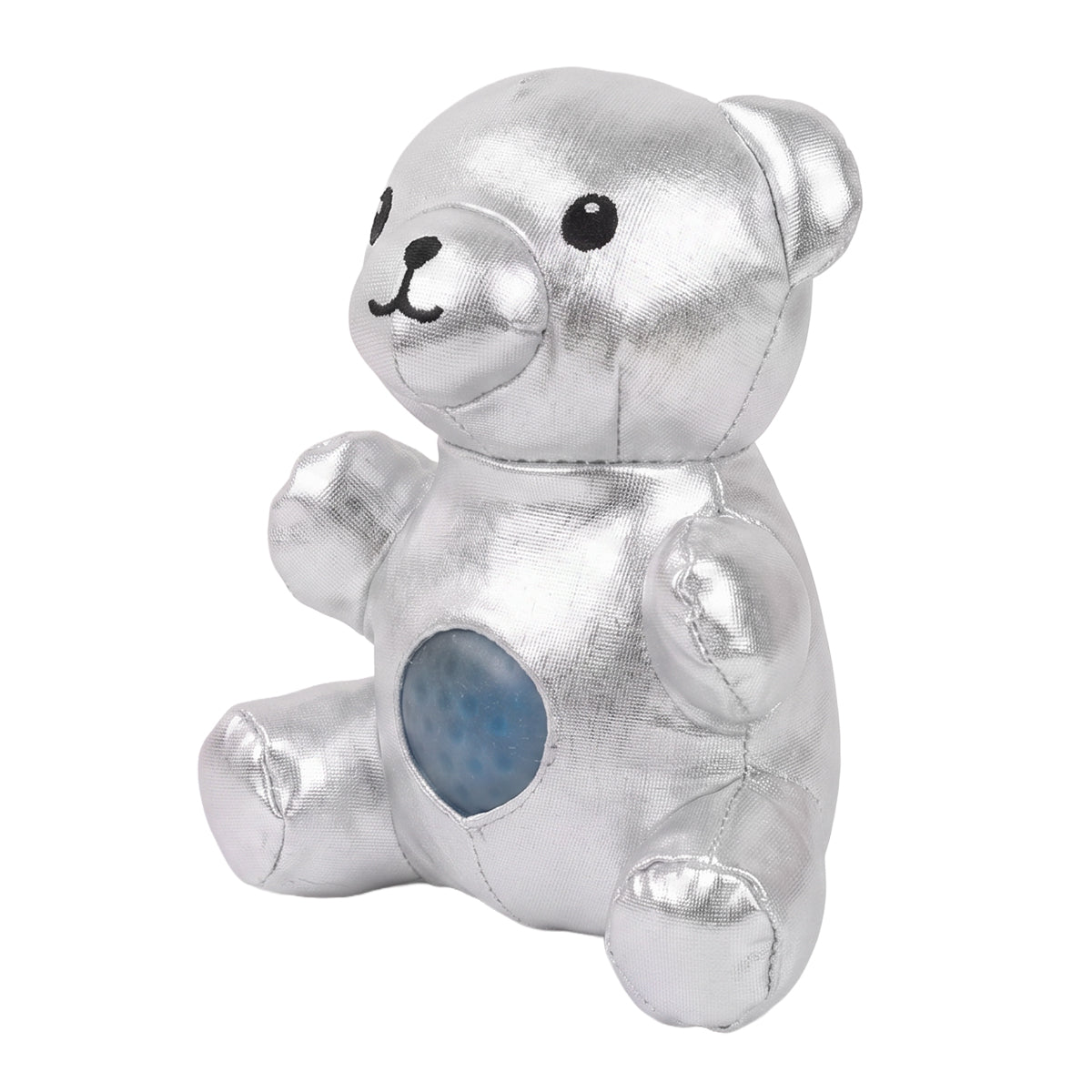 Tummy Bears sensory squeeze toy; pink Tummy Bears squeeze toy; gold Tummy Bears plush squeeze toy; silver Tummy Bears sensory toy; soft plush squeeze toy; tactile plush sensory toy