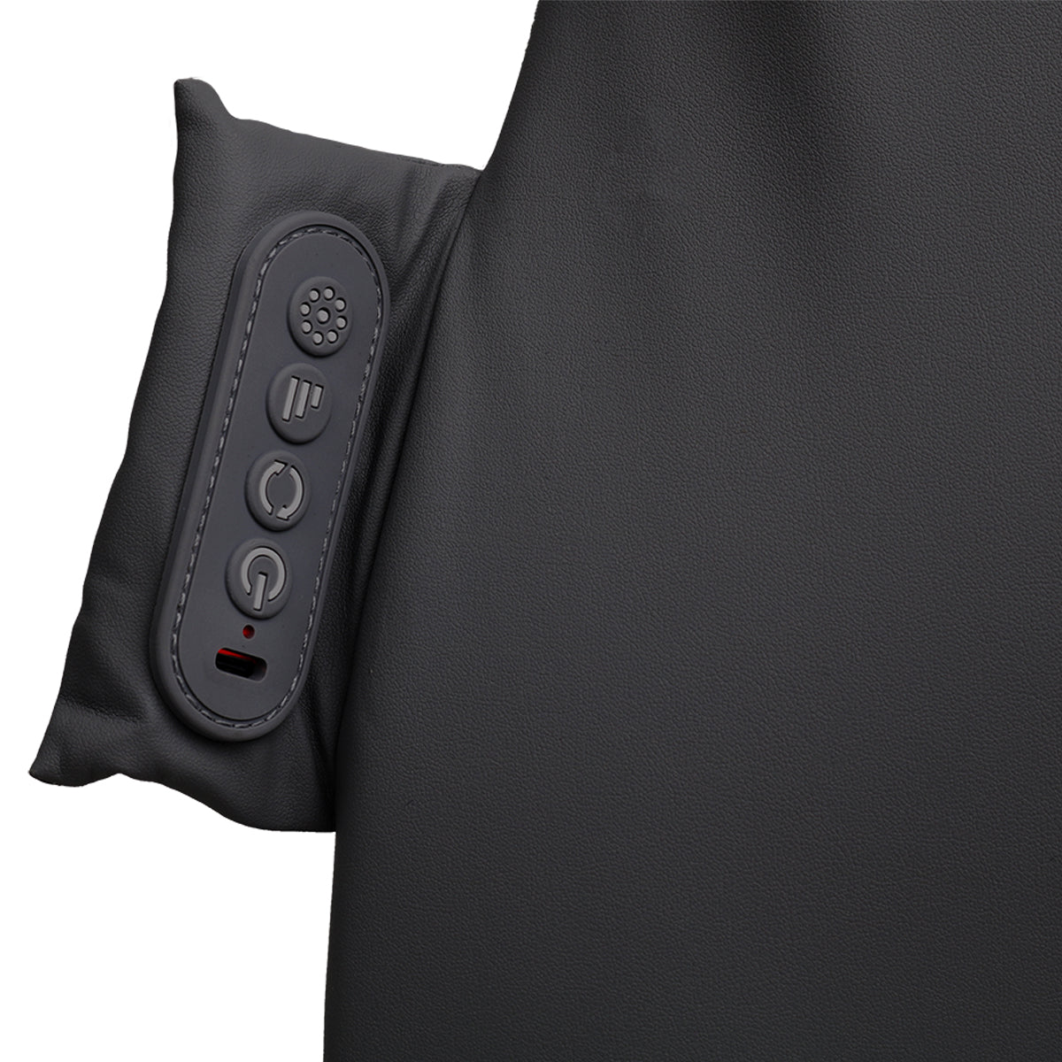 Chiro Back Pro cordless Shiatsu massage cushion Rechargeable back massage cushion with gentle heat
Shiatsu massage cushion with four deep-kneading nodes Chiro Back Pro massage cushion on a chair Ultra-thin cordless back massager with elastic straps Rechargeable Shiatsu back cushion with three massage zones
Back massage cushion with vegan leather and breathable mesh
Chiro Back Pro massage cushion with Type-C charging cable