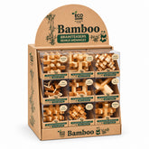 Brain Teaser Eco Bamboo Puzzle
Bamboo brain teaser puzzle for kids and adults Eco-friendly wooden puzzle challenge Assorted bamboo logic puzzles Brain teaser with four difficulty levels Bamboo puzzle with solution included Kids and adults problem-solving puzzle Eco bamboo brain game