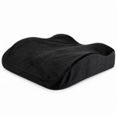 Orthopedic back and seat support cushion Memory foam lumbar support cushion Contoured back and seat support for chair High-density memory foam support cushion Orthopedic seat support with adjustable strap Polyester-covered memory foam lumbar cushion Back and tailbone support cushion Contoured memory foam chair support
