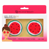 Reusable watermelon hot and cold gel eye pads Cooling watermelon gel eye pads Watermelon-shaped reusable gel eye pads Pair of hot and cold watermelon eye pads Cooling gel eye pads for tired eyes PVC watermelon gel eye pads with non-toxic filling Reusable warming watermelon eye pads Compact watermelon gel eye pads for home or travel