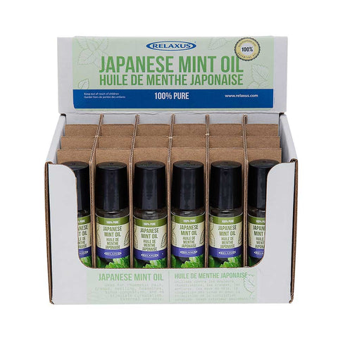 Wholesale Japanese Mint Oil 10 ml Roll-On Displayer of 24