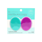 Pretty Polished Silicone Facial Scrubber turq/fuchsia