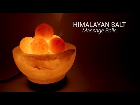 Wholesale Natural Himalayan Salt Lamp With Massage Balls