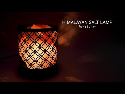 Wholesale Himalayan Salt Lamp Wrought Iron Design
