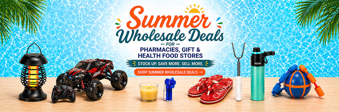 Summer Wholesale Deals for Pharmacies, Gift & Health Food Stores