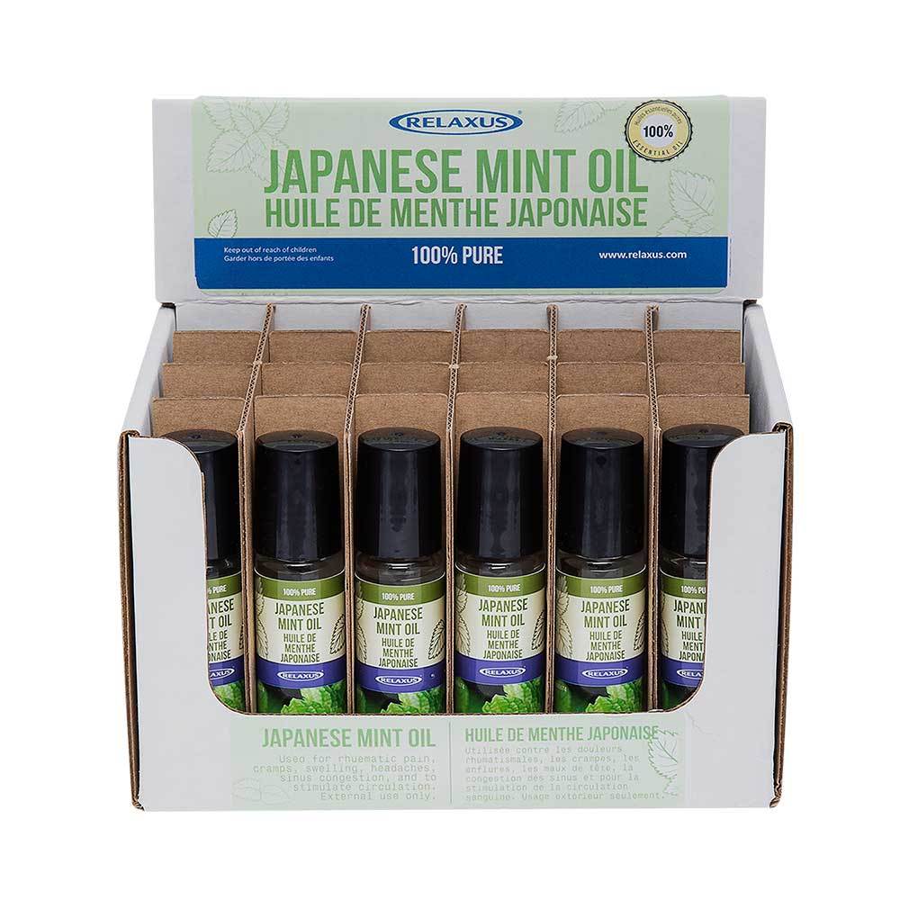 Wholesale Japanese Mint Oil 10 ml Roll-On - Displayer of 24