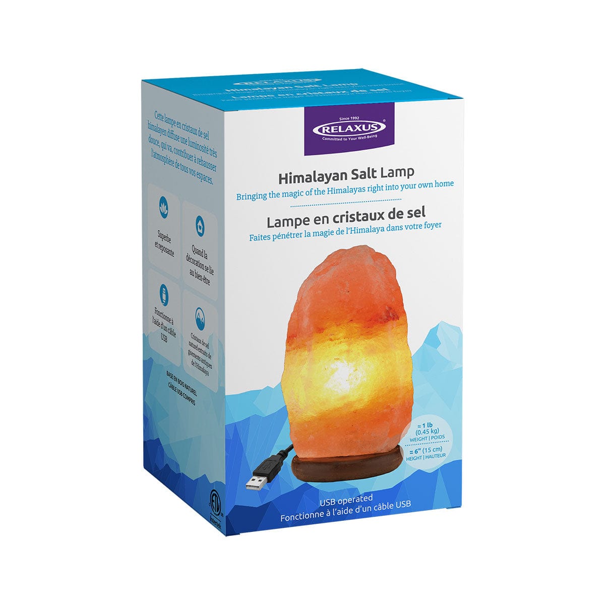 Wholesale Mini Natural Himalayan Salt Lamp With USB