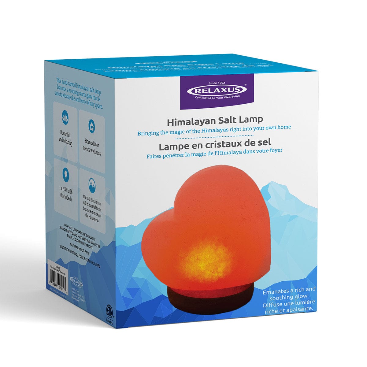 Wholesale Mini Amber Heart Himalayan Salt Lamp