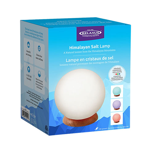 Wholesale Sphere Colour-Changing Mini Himalayan Salt Lamp