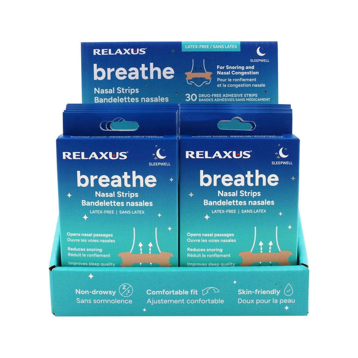 Wholesale Nasal Strips For Snoring - Displayer of 12