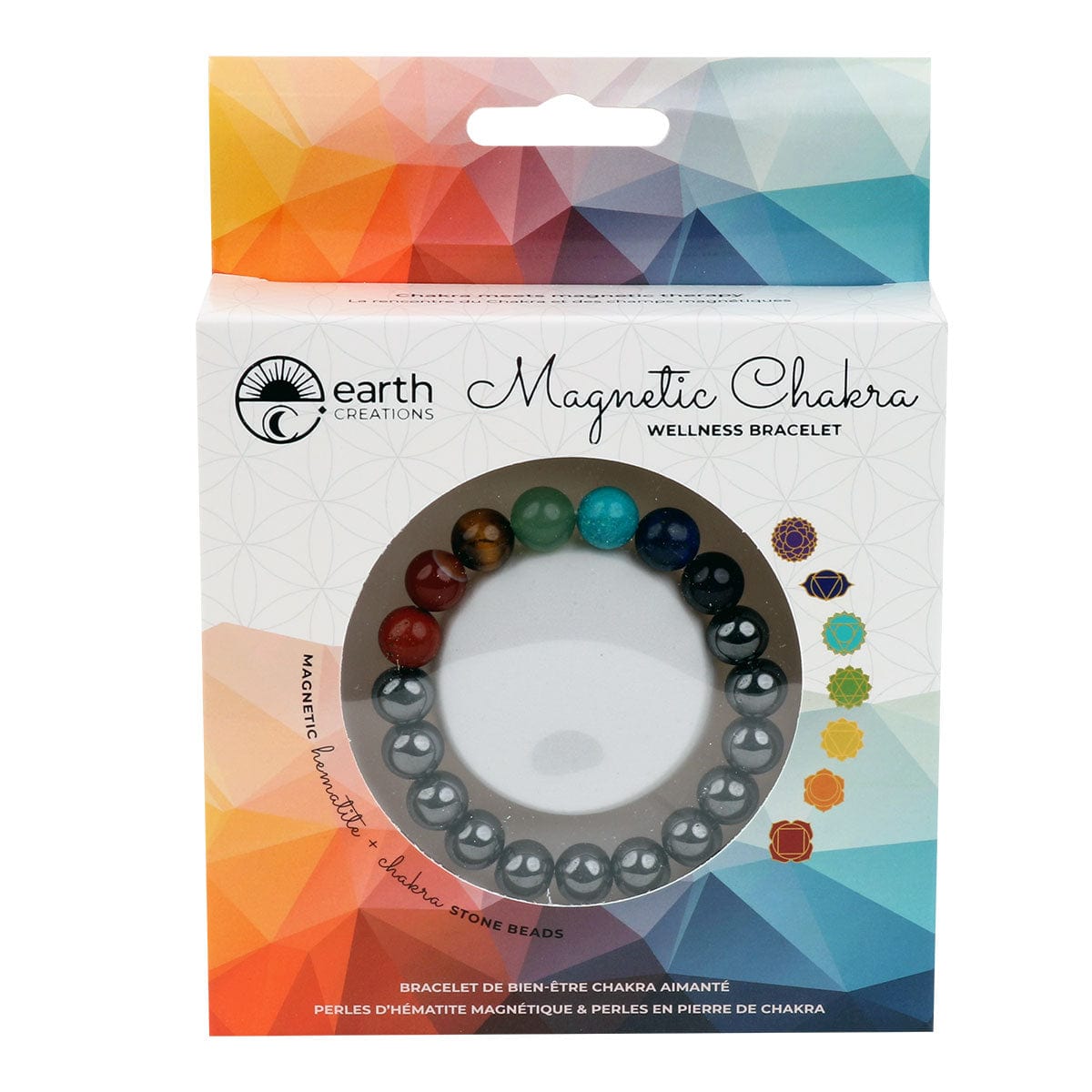 Wholesale Chakra Magnetic Bracelets Displayer of 6