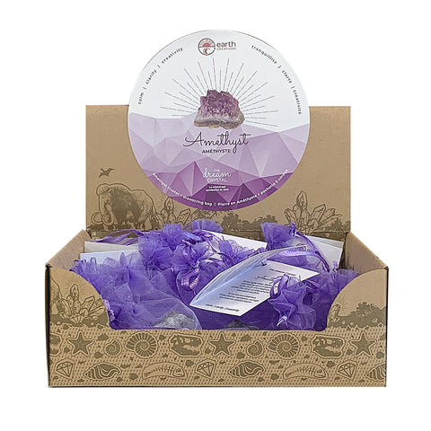 Amethyst crystal set with bag; small Amethyst cluster from Brazil; 3-4 cm Amethyst cluster gift set; Amethyst crystal with storage bag; compact Amethyst cluster for desk or shelf; Brazilian Amethyst crystal set