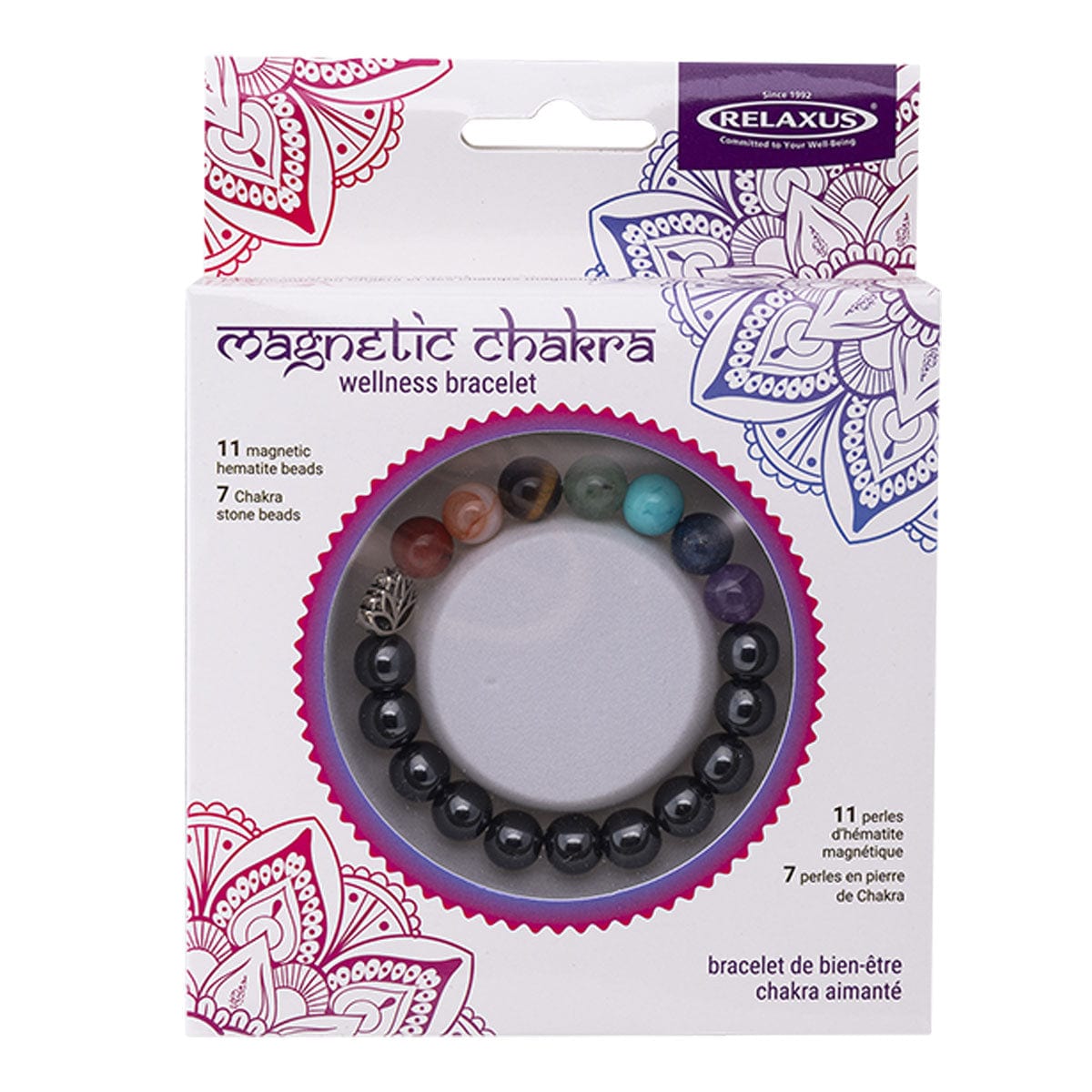 Wholesale Chakra Magnetic Bracelets Displayer of 6