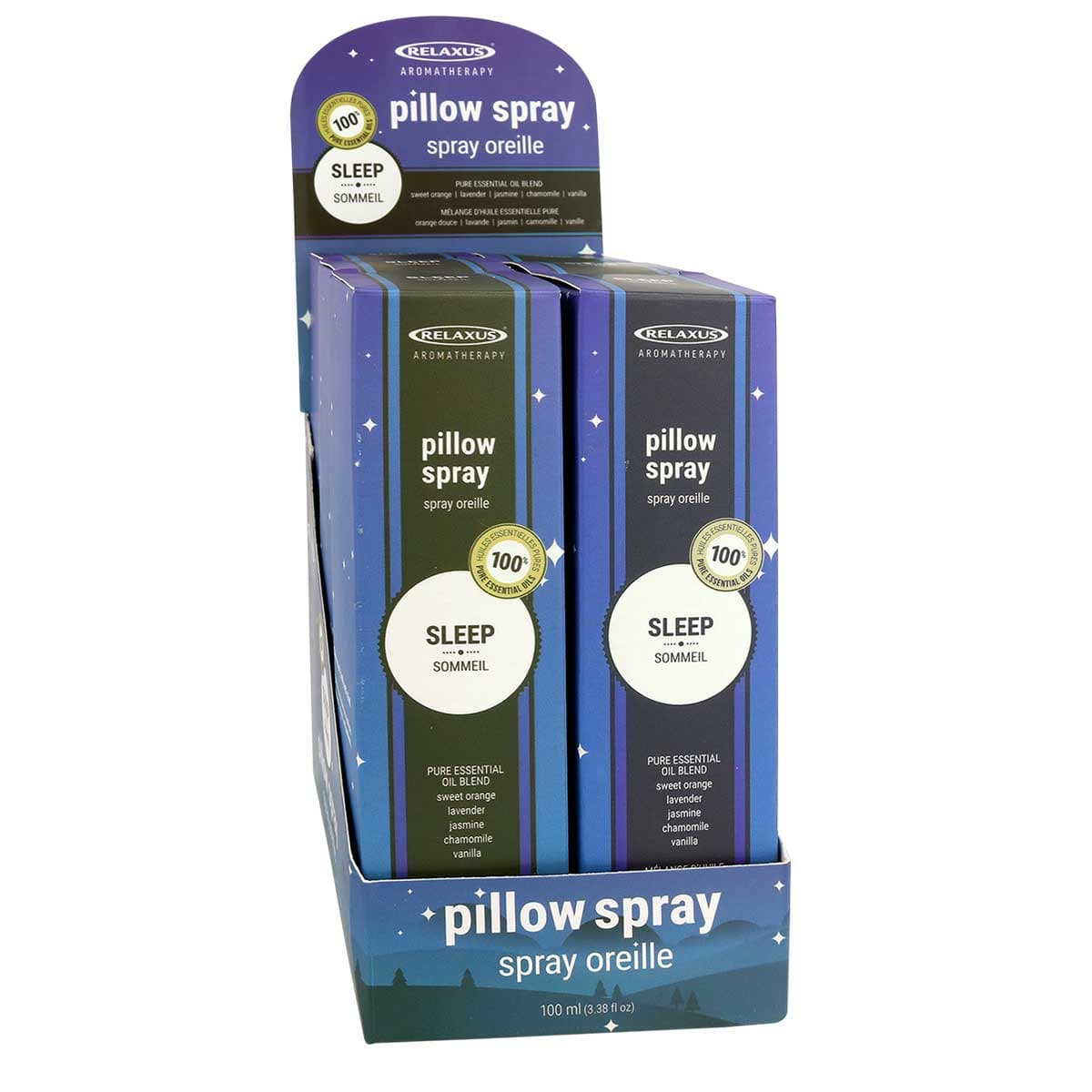 Wholesale Sleep Pillow Sprays (100 ml) Displayer of 6
