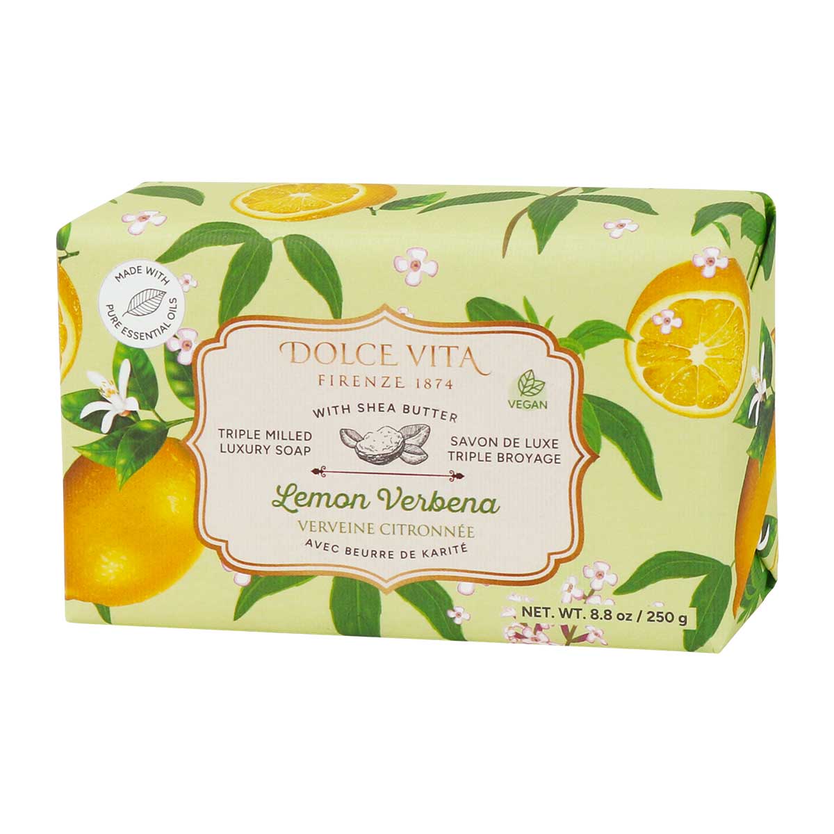 Wholesale Dolce Vita Triple Milled Luxury Soaps with Shea Butter - Displayer of 6