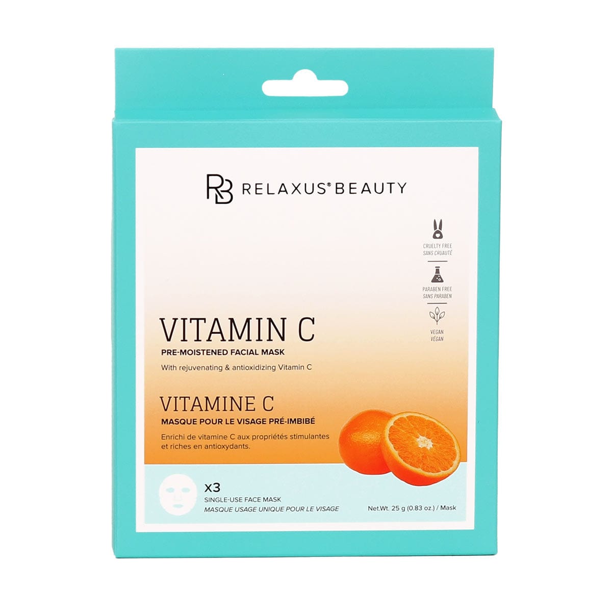 Wholesale Vitamin C Face Masks - Displayer of 12