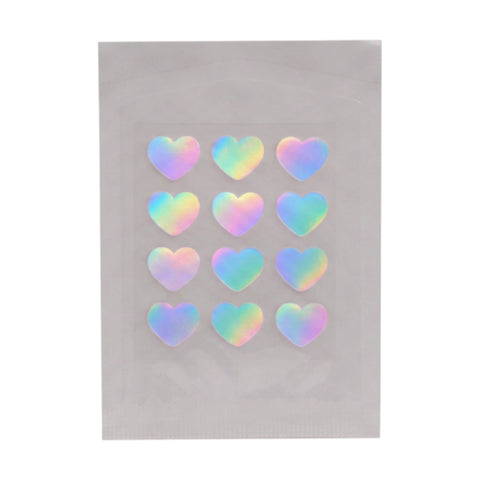 Bye Bye hologram hydrocolloid pimple and blemish patches
Hologram pimple patches in 8 mm and 13 mm sizes 48-count hologram hydrocolloid blemish patches
Hologram patch applied directly to a facial blemish Hydrocolloid pimple patches with tea tree, cica and calendula Two sizes of hologram blemish patches Vegan and cruelty-free hologram pimple patches
Hologram patches for targeted blemish care