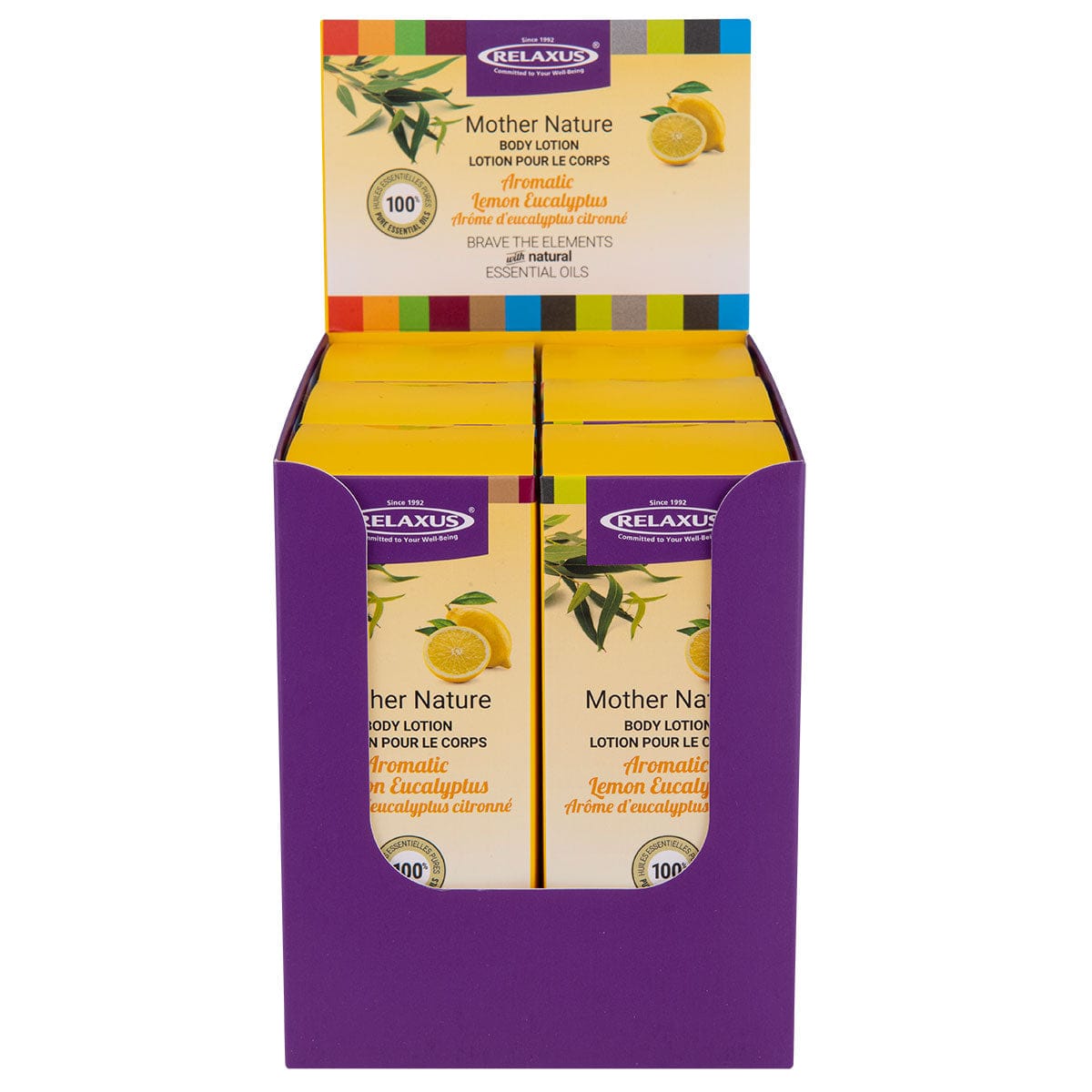 Wholesale Mother Nature 120 ml Body Lotion Displayer of 6