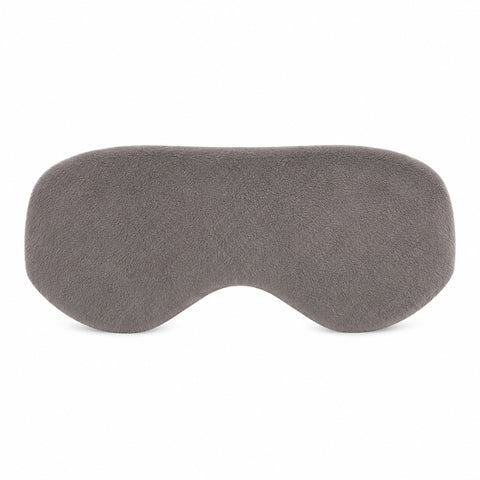 Lavender hot and cold eye mask with soft microfleece cover; lavender eye mask with removable clay bead inner pack; microwaveable lavender clay bead eye mask; chilled lavender eye mask for cooling comfort; soft lavender-scented eye mask with adjustable strap; hot and cold eye mask with lavender clay beads; reusable lavender eye mask for relaxation and travel; lavender eye mask with elasticized adjustable strap.