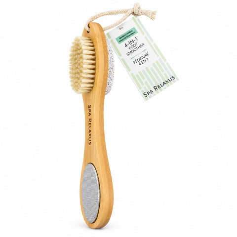 Bamboo 4-in-1 foot file and brush
Foot file with metal rasp and pumice stone 4-in-1 pedicure foot care tool
Foot rasp pumice file and brush
24 cm foot file and brush
Manual foot exfoliating tool
Foot file for rough heels
Multi-function foot care tool