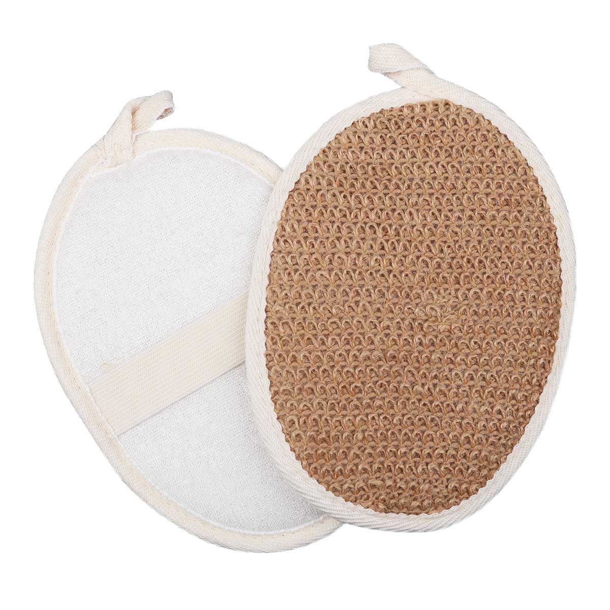 Wholesale 2 in 1 Jute and Bamboo Scrub 2pc Set