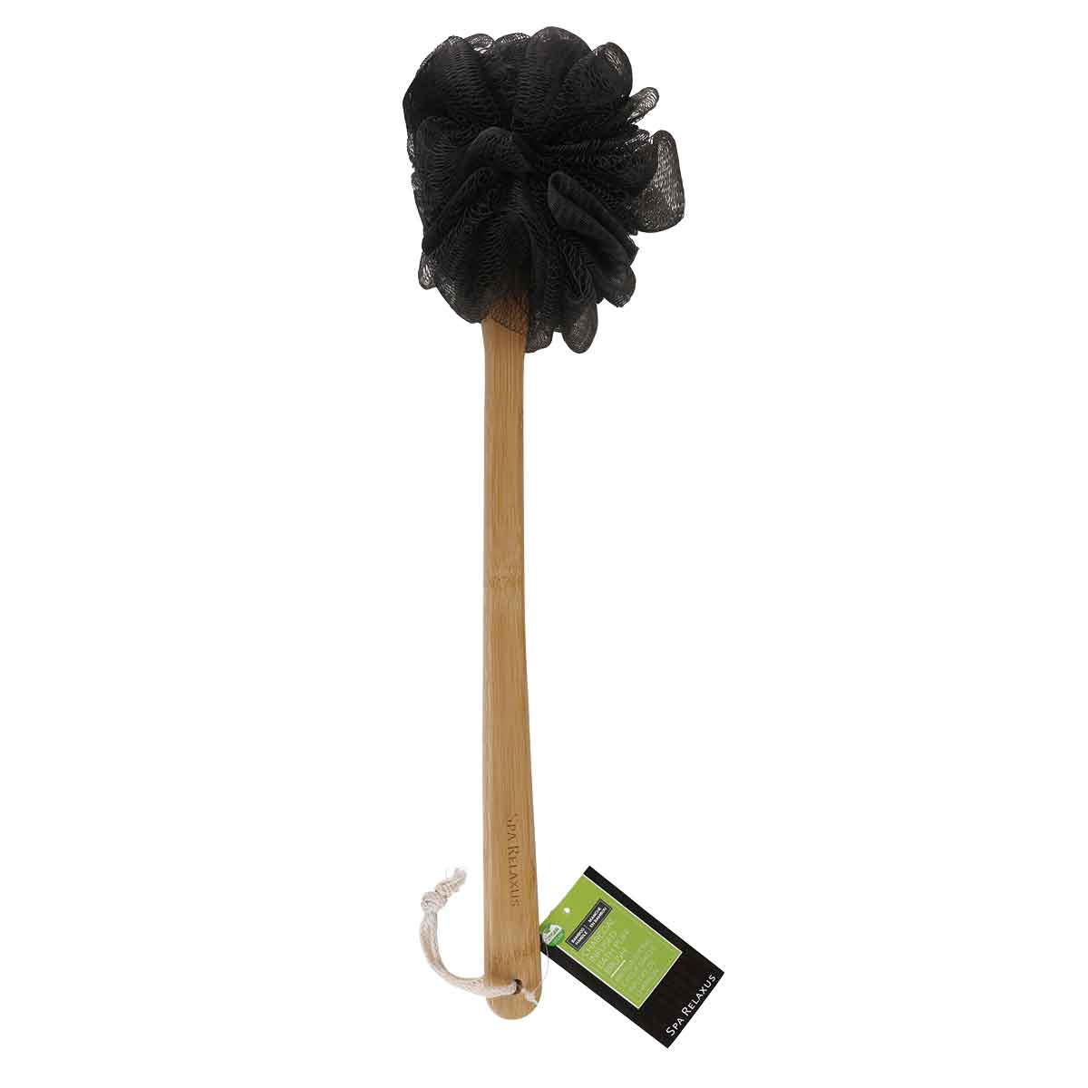 Wholesale Charcoal Infused Bath Puff Brush