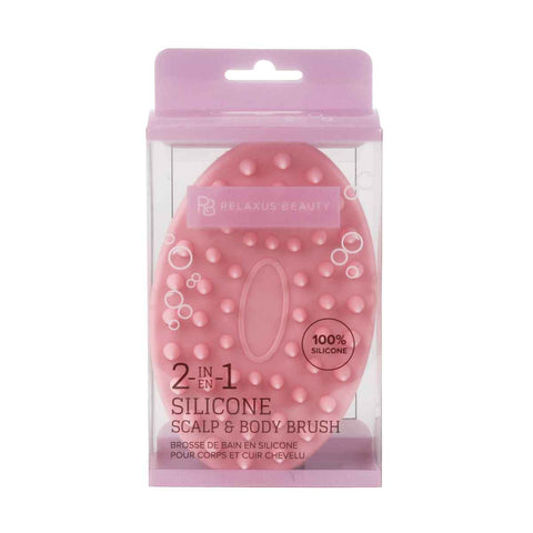 Wholesale 2-in-1 Silicone Scalp & Body Brush Displayer of 12