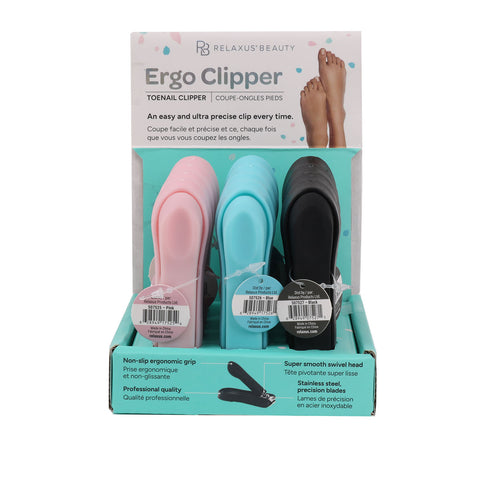 Wholesale Ergo Nail Clippers - Displayer of 12