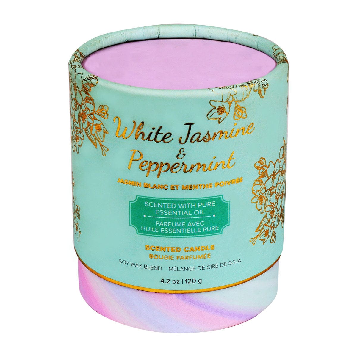Wholesale Soy Wax Jasmine & Peppermint Scented Candle