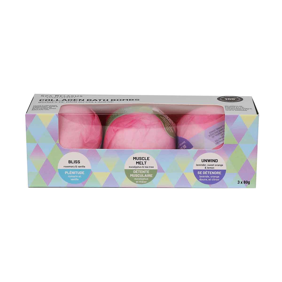 Wholesale Collagen Bath Bombs Displayer of 8