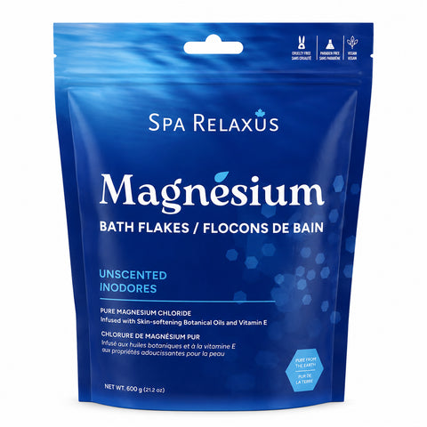 Magnesium Bath Flakes 600 g bag
Magnesium chloride bath soak with botanical oils Unscented Magnesium Bath Flakes Muscle Melt magnesium bath flakes with eucalyptus and tea tree Sleep magnesium bath flakes with cedarwood bergamot and chamomile
Magnesium bath soak with argan coconut and sunflower oils
Magnesium chloride bath flakes for a relaxing soak 600 g bag of magnesium bath salts
