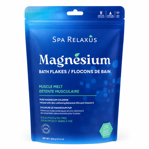 Magnesium Bath Flakes 600 g bag
Magnesium chloride bath soak with botanical oils Unscented Magnesium Bath Flakes Muscle Melt magnesium bath flakes with eucalyptus and tea tree Sleep magnesium bath flakes with cedarwood bergamot and chamomile
Magnesium bath soak with argan coconut and sunflower oils
Magnesium chloride bath flakes for a relaxing soak 600 g bag of magnesium bath salts