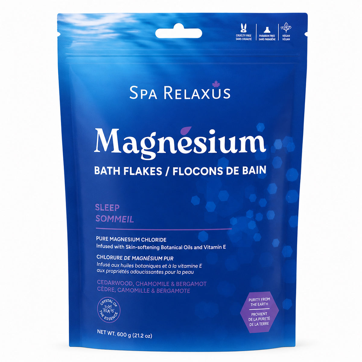 Magnesium Bath Flakes 600 g bag
Magnesium chloride bath soak with botanical oils Unscented Magnesium Bath Flakes Muscle Melt magnesium bath flakes with eucalyptus and tea tree Sleep magnesium bath flakes with cedarwood bergamot and chamomile
Magnesium bath soak with argan coconut and sunflower oils
Magnesium chloride bath flakes for a relaxing soak 600 g bag of magnesium bath salts