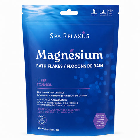 Magnesium Bath Flakes 600 g bag
Magnesium chloride bath soak with botanical oils Unscented Magnesium Bath Flakes Muscle Melt magnesium bath flakes with eucalyptus and tea tree Sleep magnesium bath flakes with cedarwood bergamot and chamomile
Magnesium bath soak with argan coconut and sunflower oils
Magnesium chloride bath flakes for a relaxing soak 600 g bag of magnesium bath salts