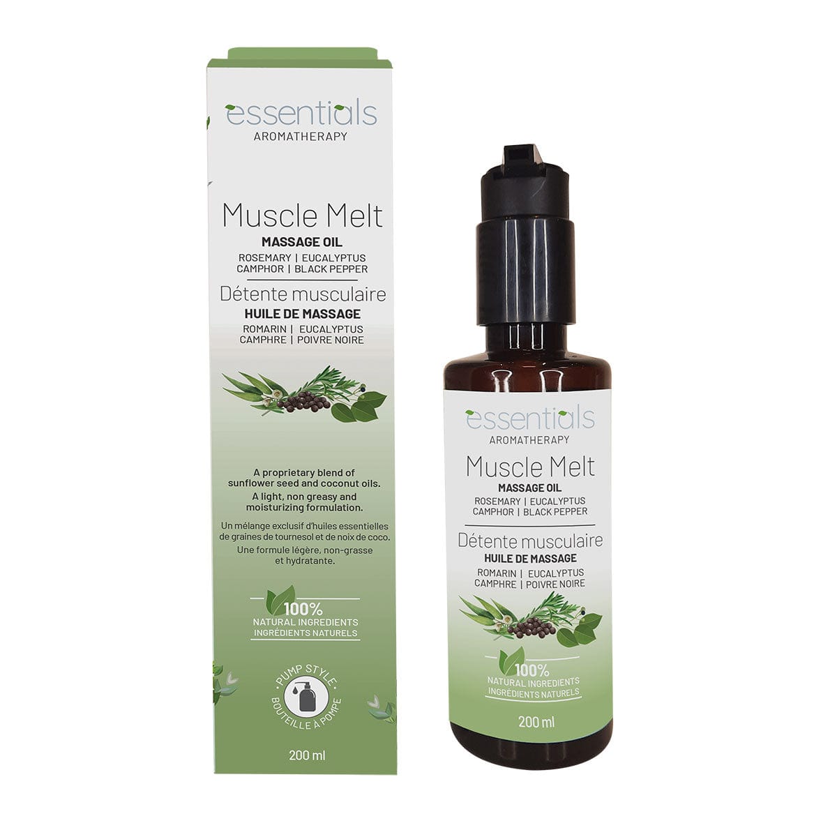 Wholesale Muscle Melt Massage Oil (200 mL)