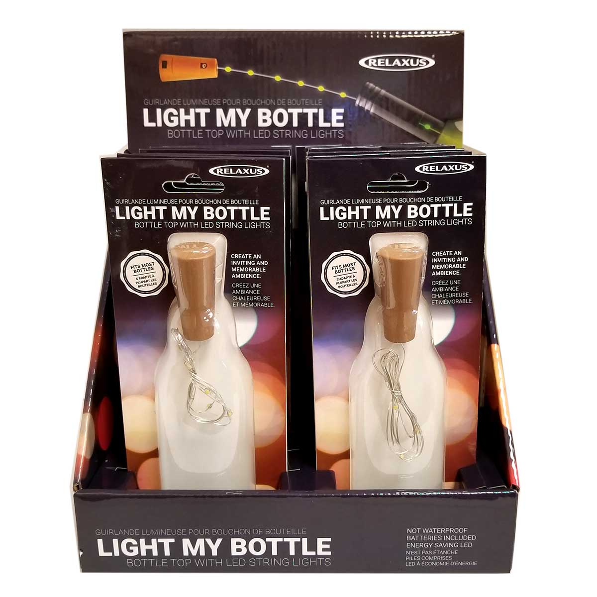Wholesale Wine Bottle LED String Lights Displayer of 12