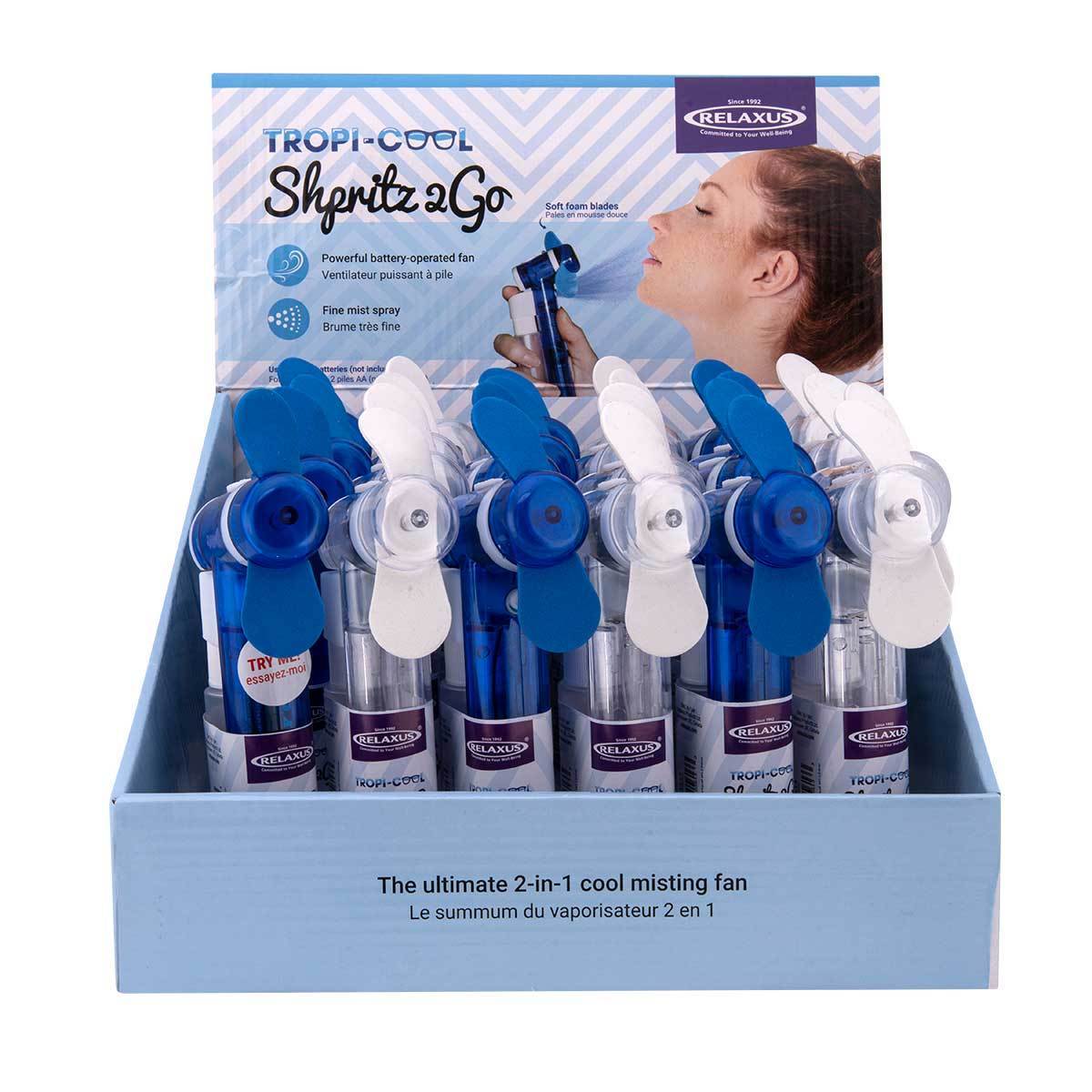 Wholesale Shpritz 2 Go Personal Fan - Displayer of 24