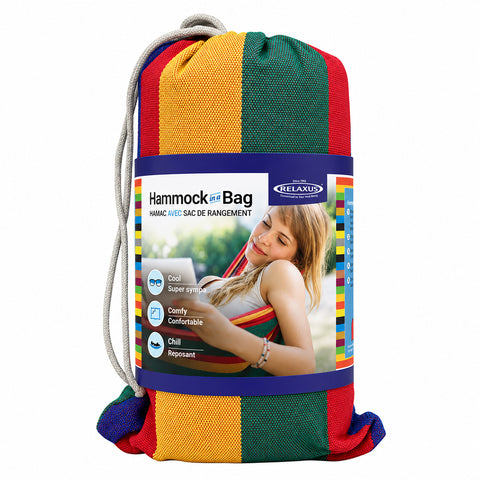 Striped indoor and outdoor hammock
Polyester-cotton striped hammock
200 x 100 cm portable hammock
Striped hammock with reinforced hanging loops
Outdoor hammock with matching carry bag
Portable camping hammock in striped fabric
Indoor reading hammock with striped design
Backyard hammock with 100 kg weight capacity