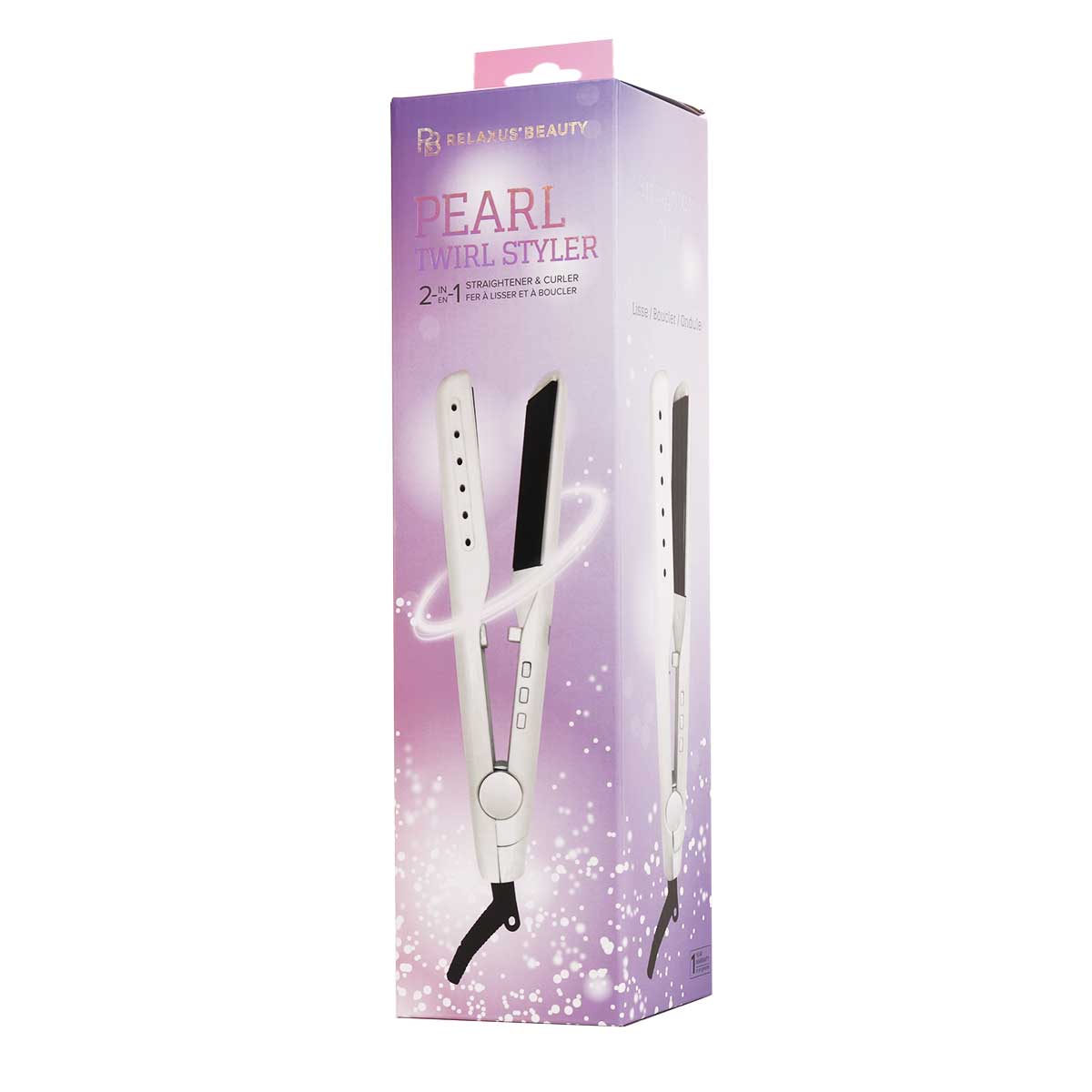 Wholesale Pearl Twirl Styler 2-in-1 Straightener & Curler
