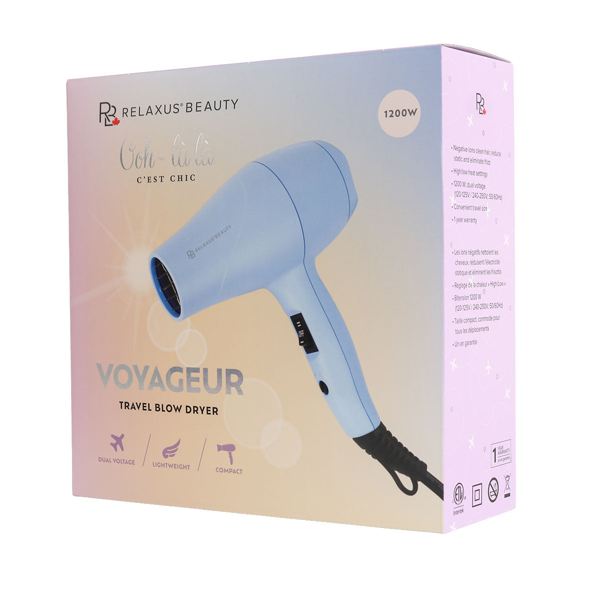 Voyageur Travel  Blow Dryer Ooh Là Là C’est Chic