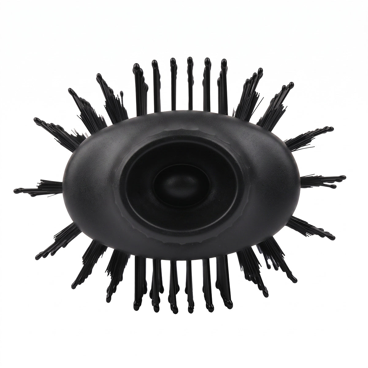 Black blow dry brush; Black Blow Dry Brush with dual bristles; lightweight blow dry brush for at-home styling; Black Blow Dry Brush showing control settings; blow dry brush with 6-foot cord; dual-bristle hair dryer brush; Black Blow Dry Brush for smooth voluminous styling; 1100 W Black Blow Dry Brush