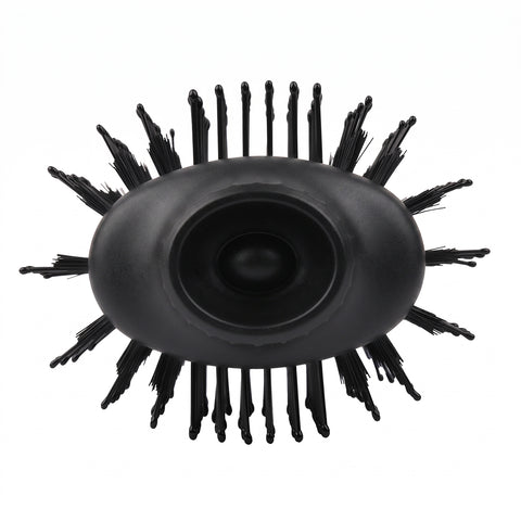 Black blow dry brush; Black Blow Dry Brush with dual bristles; lightweight blow dry brush for at-home styling; Black Blow Dry Brush showing control settings; blow dry brush with 6-foot cord; dual-bristle hair dryer brush; Black Blow Dry Brush for smooth voluminous styling; 1100 W Black Blow Dry Brush