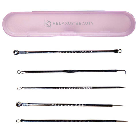Wholesale Pretty Polished Blemish Extractor Multi 5-Piece Tool Set